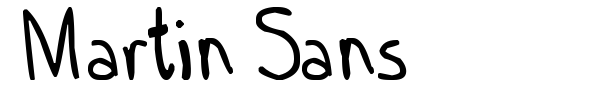 Martin Sans font preview